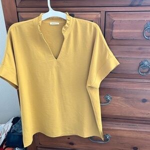 Jodifl Gold Blouse Top Size X-Large